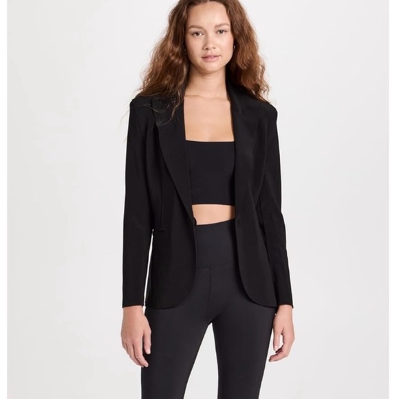 Norma Kamali Black Jersey Suit (Blazer and Pants) - Picture 1 of 12